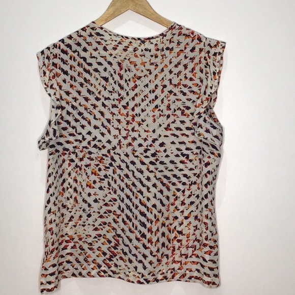 Liz Claiborne Women’s Vibrant Color Ruffle Sleeve Blouse Size Large - Picture 4 of 4